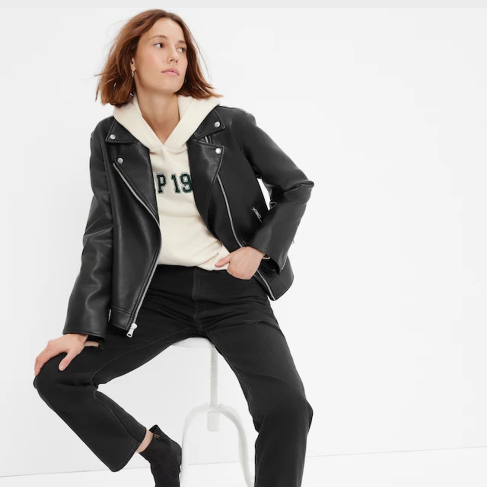 Brand New Brand New GAP Faux Leather Jacket size L for Women